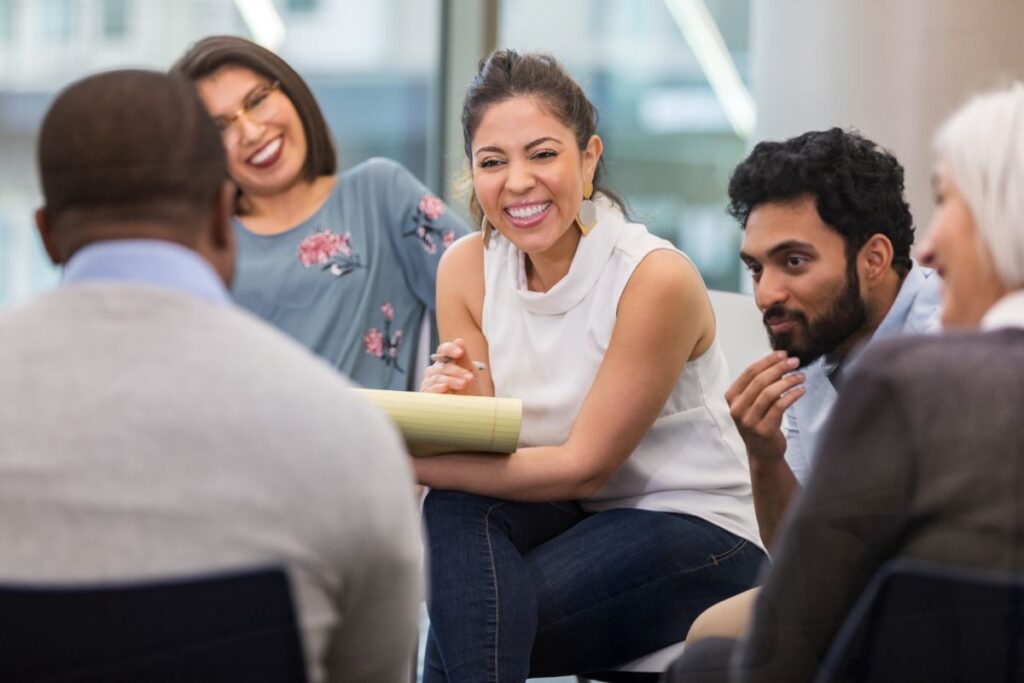 group therapy during intensive outpatient program